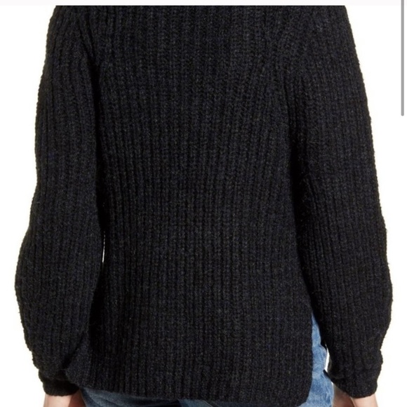 Keith mock neck sweater black/gray M - Picture 2 of 6